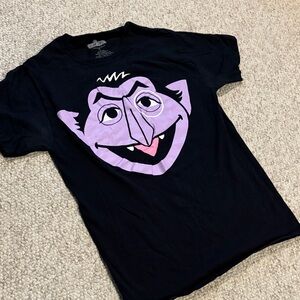 Sesame Street the Count Black graphic T-Shirt